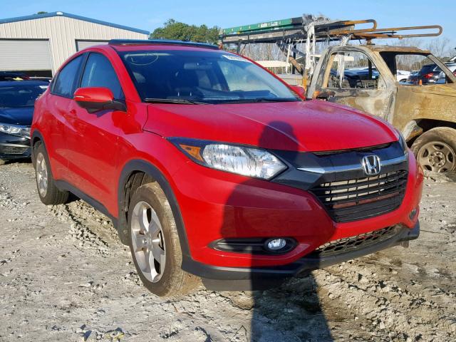 3CZRU5H53HM724664 - 2017 HONDA HR-V EX RED photo 1