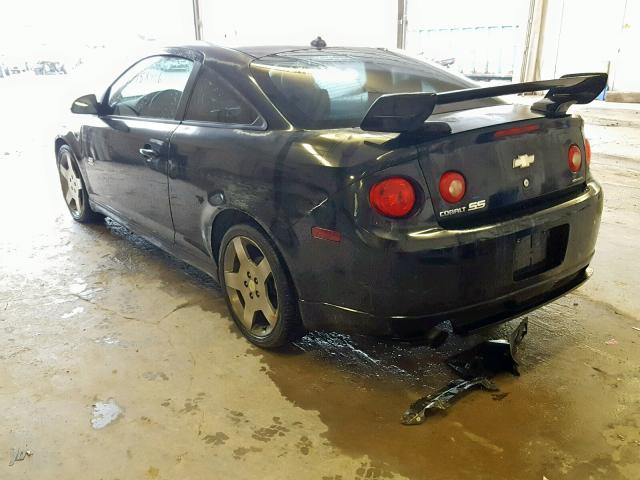 1G1AP14P457649837 - 2005 CHEVROLET COBALT SS BLACK photo 3