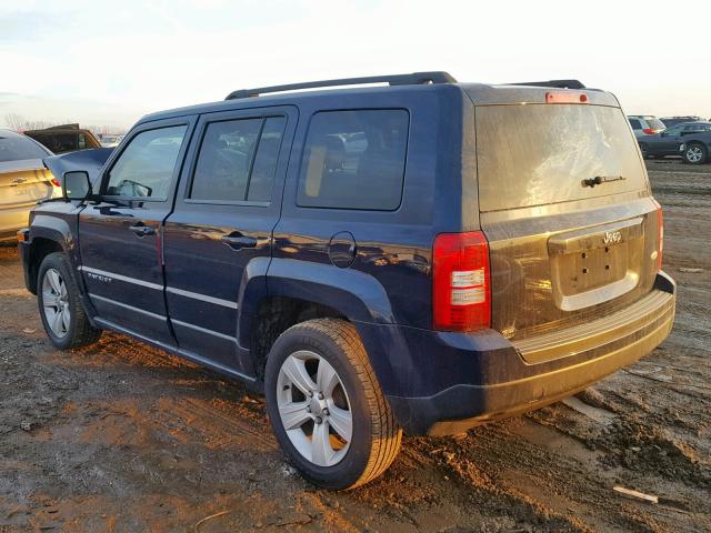 1C4NJPFB4DD250635 - 2013 JEEP PATRIOT LA BLUE photo 3