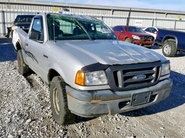 1FTYR10D64PB04250 - 2004 FORD RANGER SILVER photo 1