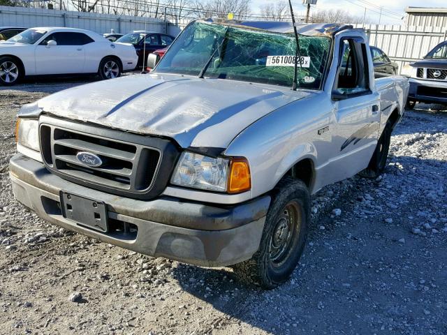 1FTYR10D64PB04250 - 2004 FORD RANGER SILVER photo 2