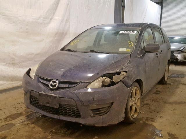 JM1CR2WL7A0388670 - 2010 MAZDA 5 BLUE photo 2