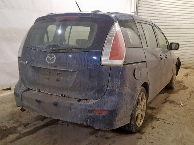 JM1CR2WL7A0388670 - 2010 MAZDA 5 BLUE photo 4