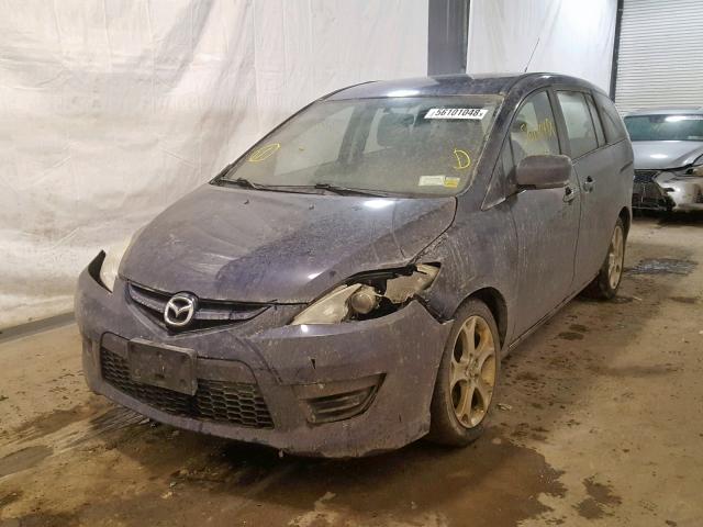 JM1CR2WL7A0388670 - 2010 MAZDA 5 BLUE photo 9