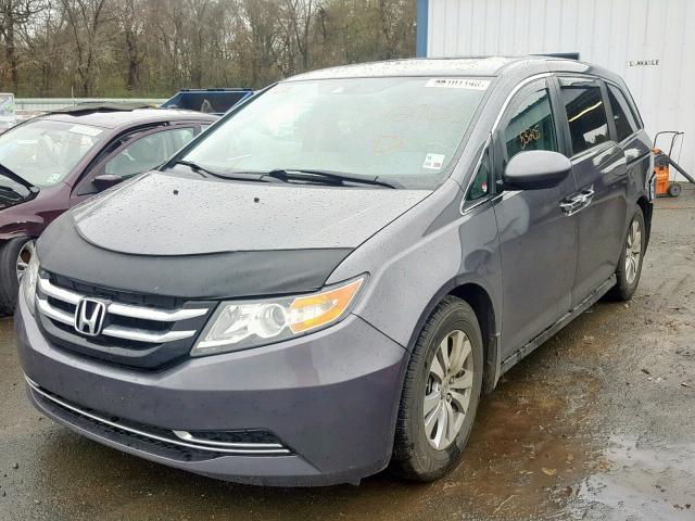 5FNRL5H66FB127625 - 2015 HONDA ODYSSEY EX GRAY photo 2