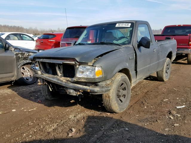 1FTYR10D67PA64384 - 2007 FORD RANGER BLACK photo 2