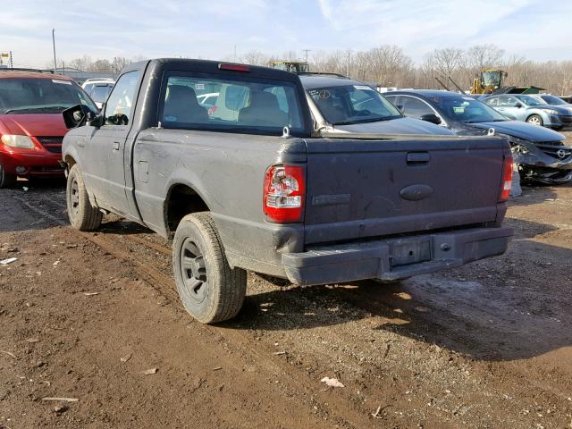 1FTYR10D67PA64384 - 2007 FORD RANGER BLACK photo 3