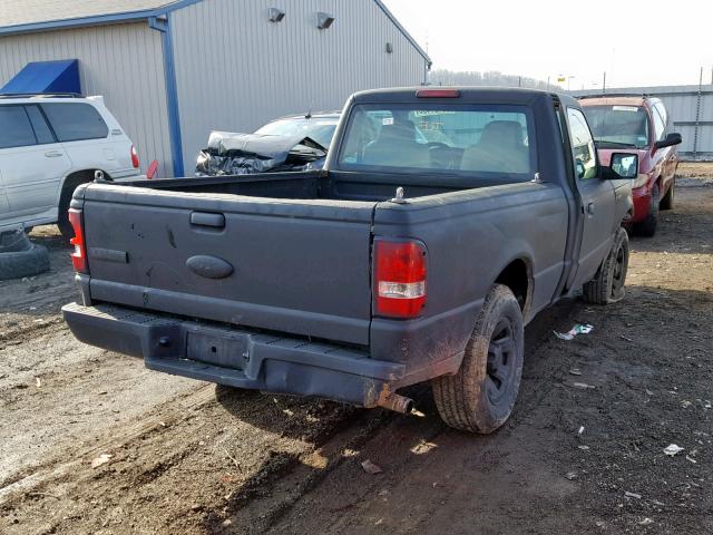 1FTYR10D67PA64384 - 2007 FORD RANGER BLACK photo 4