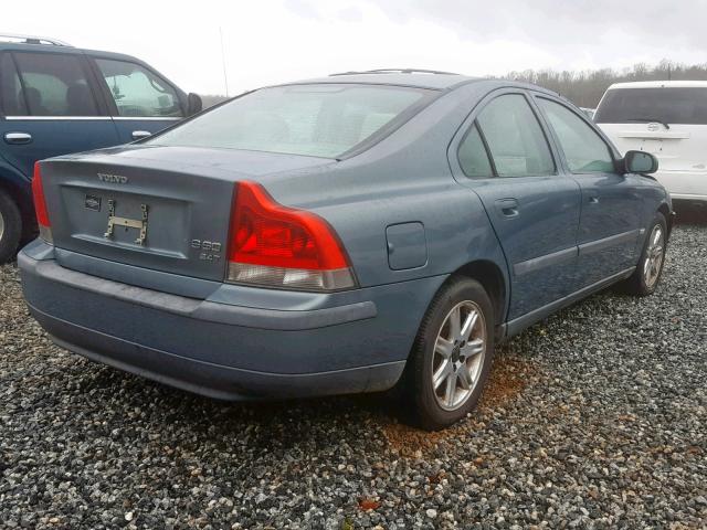 YV1RS58D612017049 - 2001 VOLVO S60 2.4T BLUE photo 4