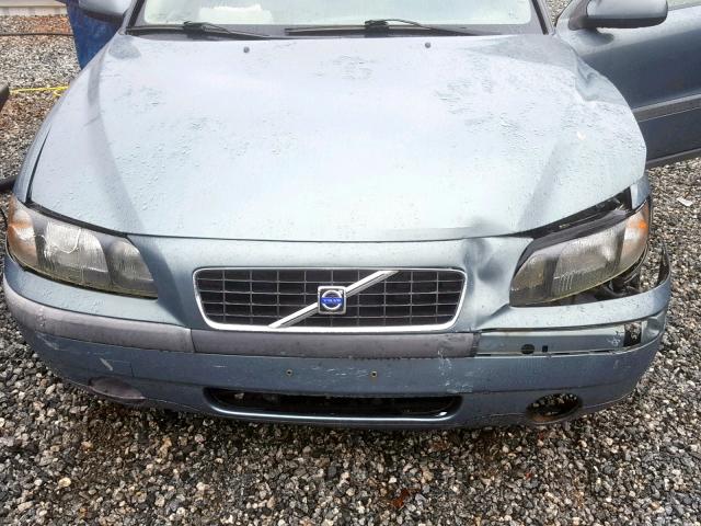 YV1RS58D612017049 - 2001 VOLVO S60 2.4T BLUE photo 7
