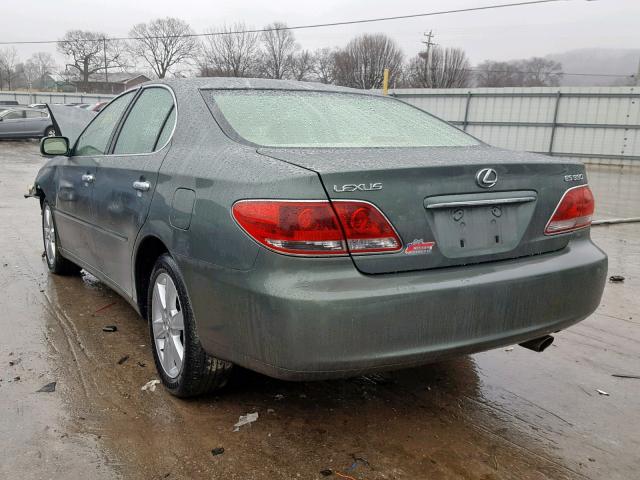 JTHBA30G965145083 - 2006 LEXUS ES 330 GREEN photo 3