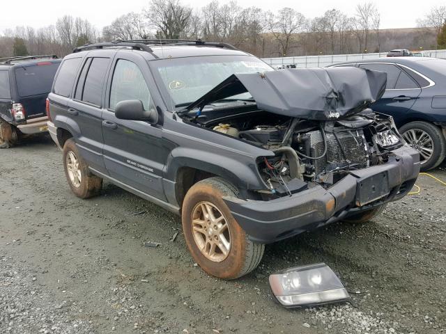 1J4GW48S43C595491 - 2003 JEEP GRAND CHER BLACK photo 1