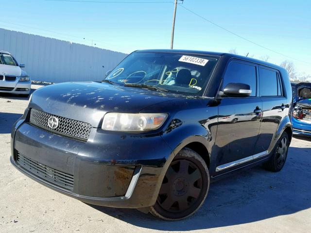 JTLKE50E281021154 - 2008 TOYOTA SCION XB BLACK photo 2
