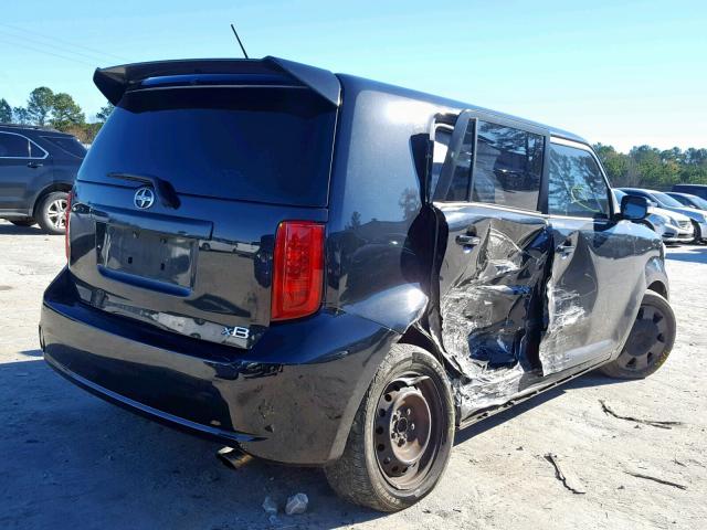 JTLKE50E281021154 - 2008 TOYOTA SCION XB BLACK photo 4