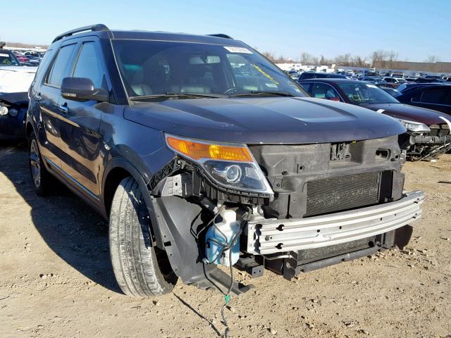 1FMHK7F8XBGA21981 - 2011 FORD EXPLORER L GRAY photo 1