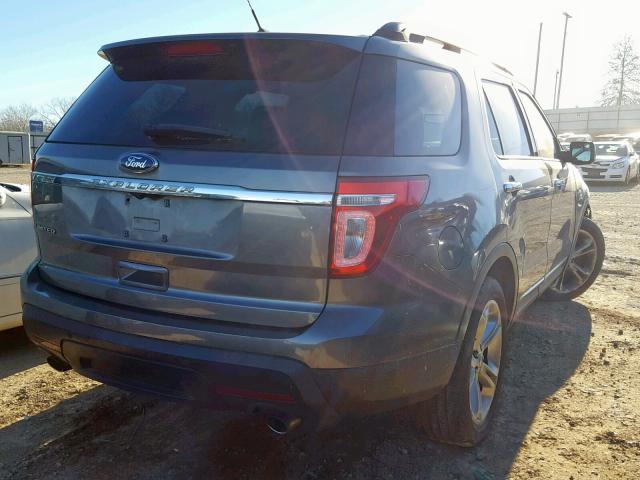 1FMHK7F8XBGA21981 - 2011 FORD EXPLORER L GRAY photo 4