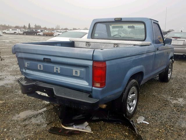 1FTCR10A7MUB07840 - 1991 FORD RANGER BLUE photo 4