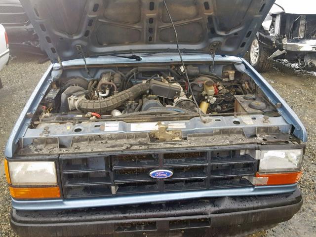 1FTCR10A7MUB07840 - 1991 FORD RANGER BLUE photo 7