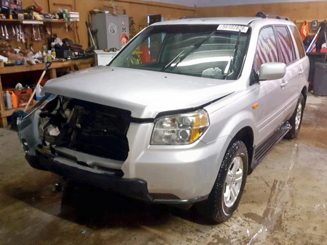 5FNYF18298B000590 - 2008 HONDA PILOT VP SILVER photo 2