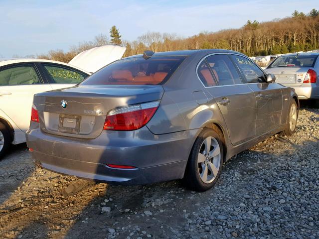 WBANV13588BZ47577 - 2008 BMW 528 XI GRAY photo 4