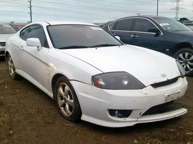 KMHHM65D66U230175 - 2006 HYUNDAI TIBURON GS WHITE photo 1