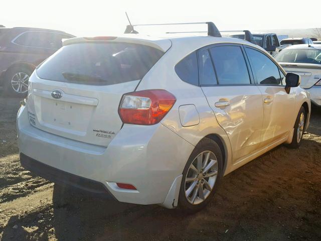 JF1GPAB61E8239959 - 2014 SUBARU IMPREZA PR WHITE photo 4