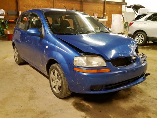 KL1TD66618B081503 - 2008 CHEVROLET AVEO BASE Көк фото 1