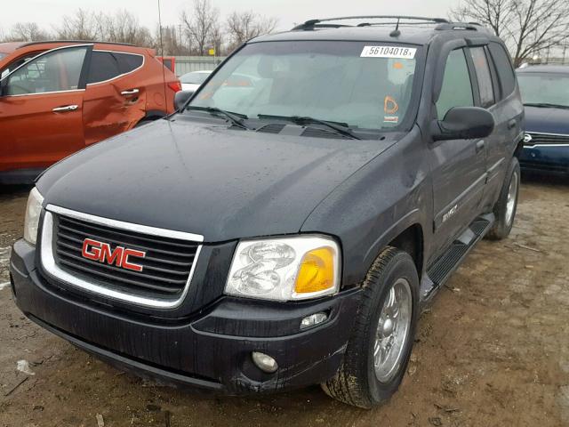 1GKDT13S742150701 - 2004 GMC ENVOY CHARCOAL photo 2