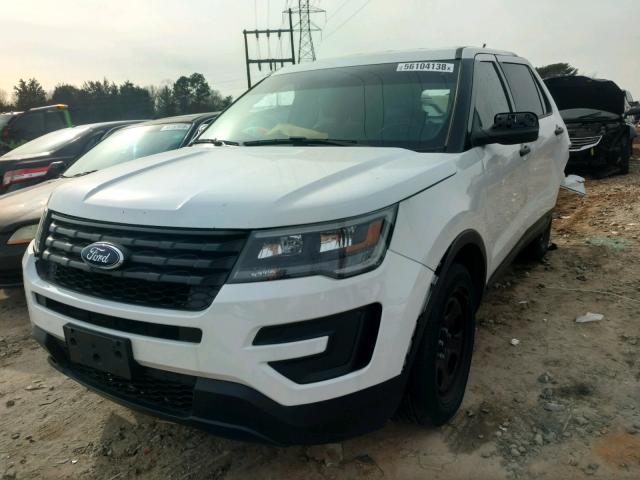 1FM5K8AR4HGB33306 - 2017 FORD EXPLORER P WHITE photo 2