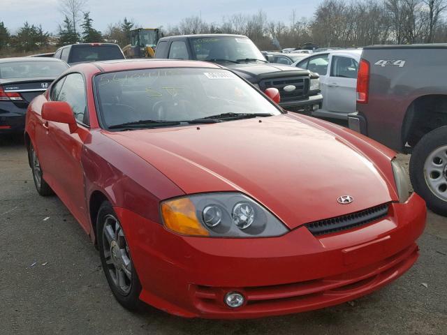 KMHHN65F83U074277 - 2003 HYUNDAI TIBURON RED photo 1