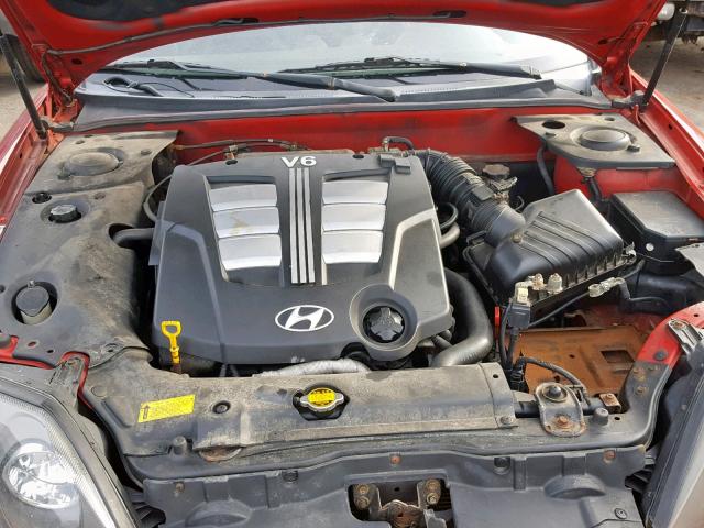 KMHHN65F83U074277 - 2003 HYUNDAI TIBURON RED photo 7