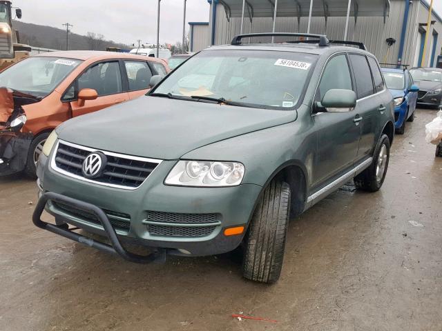 WVGBC67L34D025939 - 2004 VOLKSWAGEN TOUAREG 3. GREEN photo 2