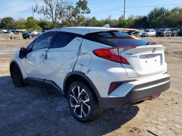 NMTKHMBX8JR037345 - 2018 TOYOTA C-HR XLE WHITE photo 3