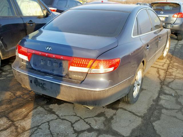 KMHFC46F57A153199 - 2007 HYUNDAI AZERA SE BLUE photo 4