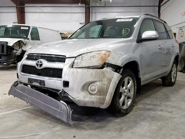 2T3YF4DV9AW039259 - 2010 TOYOTA RAV4 LIMIT SILVER photo 2