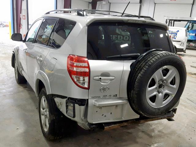 2T3YF4DV9AW039259 - 2010 TOYOTA RAV4 LIMIT SILVER photo 3