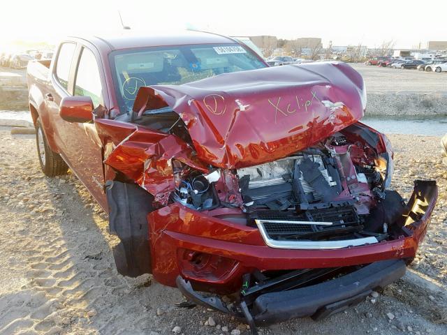 1GCGSCENXJ1254664 - 2018 CHEVROLET COLORADO L BURGUNDY photo 1