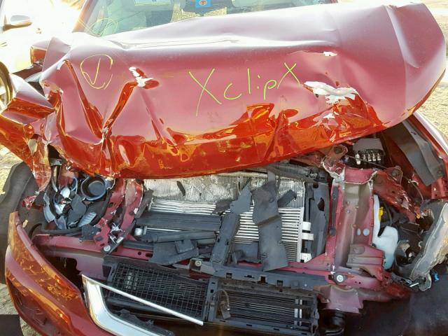 1GCGSCENXJ1254664 - 2018 CHEVROLET COLORADO L BURGUNDY photo 7