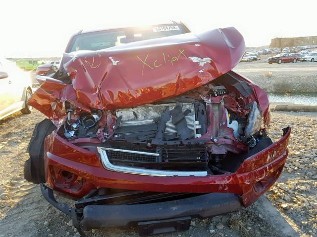 1GCGSCENXJ1254664 - 2018 CHEVROLET COLORADO L BURGUNDY photo 9