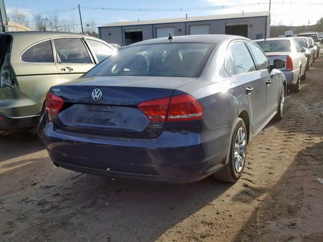 1VWAP7A37EC018094 - 2014 VOLKSWAGEN PASSAT S BLUE photo 4