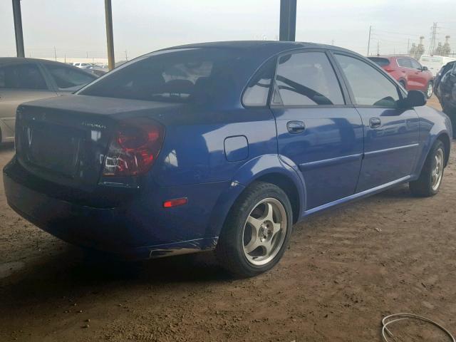 KL5JD56Z65K089523 - 2005 SUZUKI FORENZA S BLUE photo 4