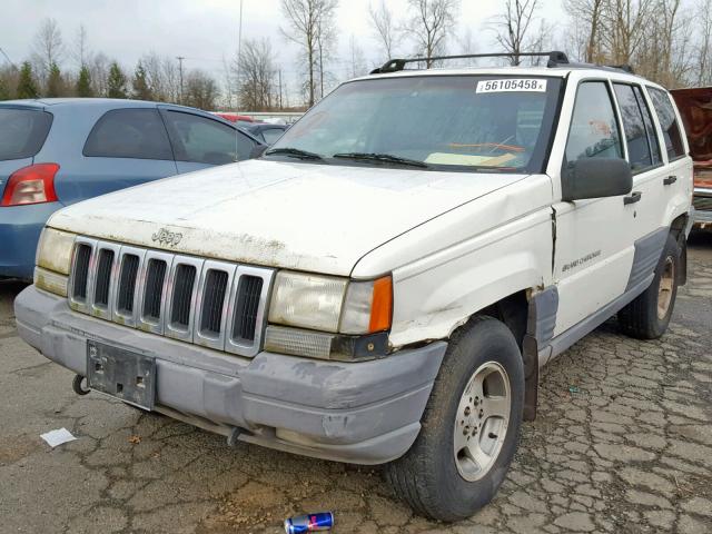 1J4GZ58Y8TC376034 - 1996 JEEP GRAND CHER WHITE photo 2