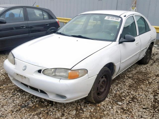 1MEFM10P6WW630675 - 1998 MERCURY TRACER GS WHITE photo 2