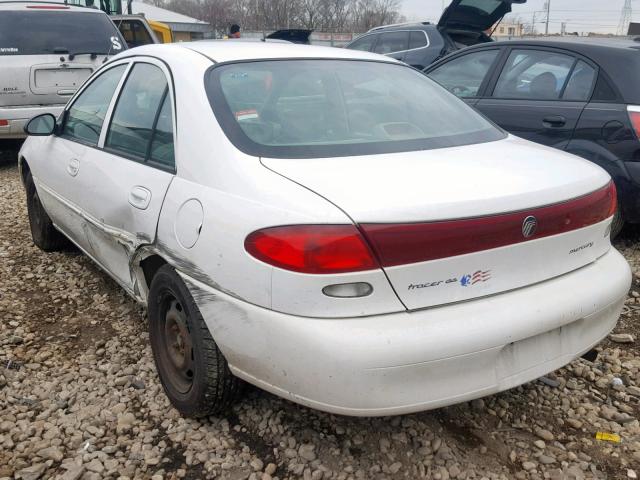 1MEFM10P6WW630675 - 1998 MERCURY TRACER GS WHITE photo 3