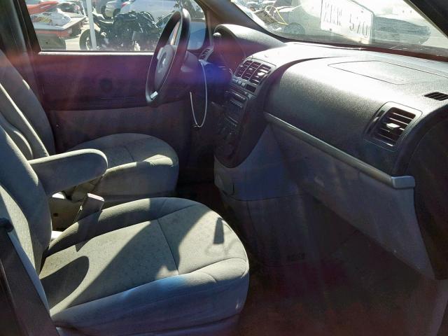 1GNDV231X7D125505 - 2007 CHEVROLET UPLANDER L 勃艮第红 照片 5