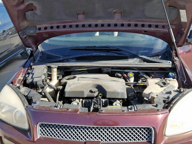 1GNDV231X7D125505 - 2007 CHEVROLET UPLANDER L 勃艮第红 照片 7