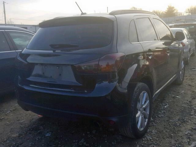 4A4AR4AU2FE011671 - 2015 MITSUBISHI OUTLANDER BLACK photo 4