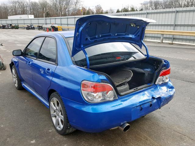 JF1GD79676G524965 - 2006 SUBARU IMPREZA WR BLUE photo 3