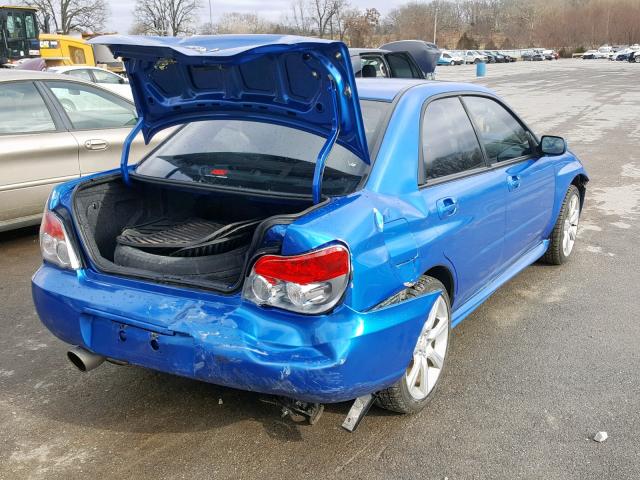 JF1GD79676G524965 - 2006 SUBARU IMPREZA WR BLUE photo 4