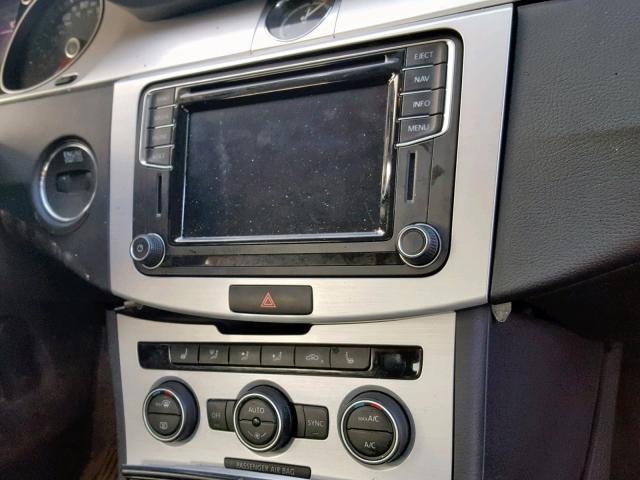 WVWBP7AN3GE518253 - 2016 VOLKSWAGEN CC BASE BLACK photo 9